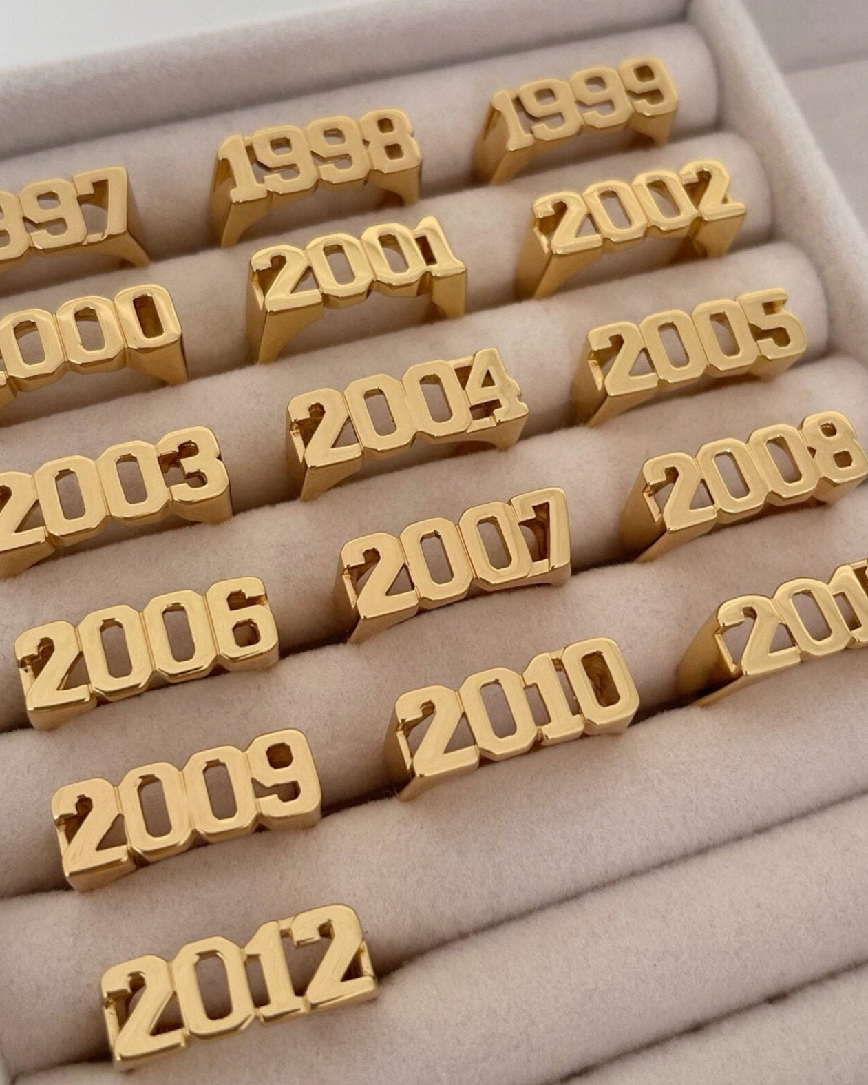 Birth Year Ring - Guld