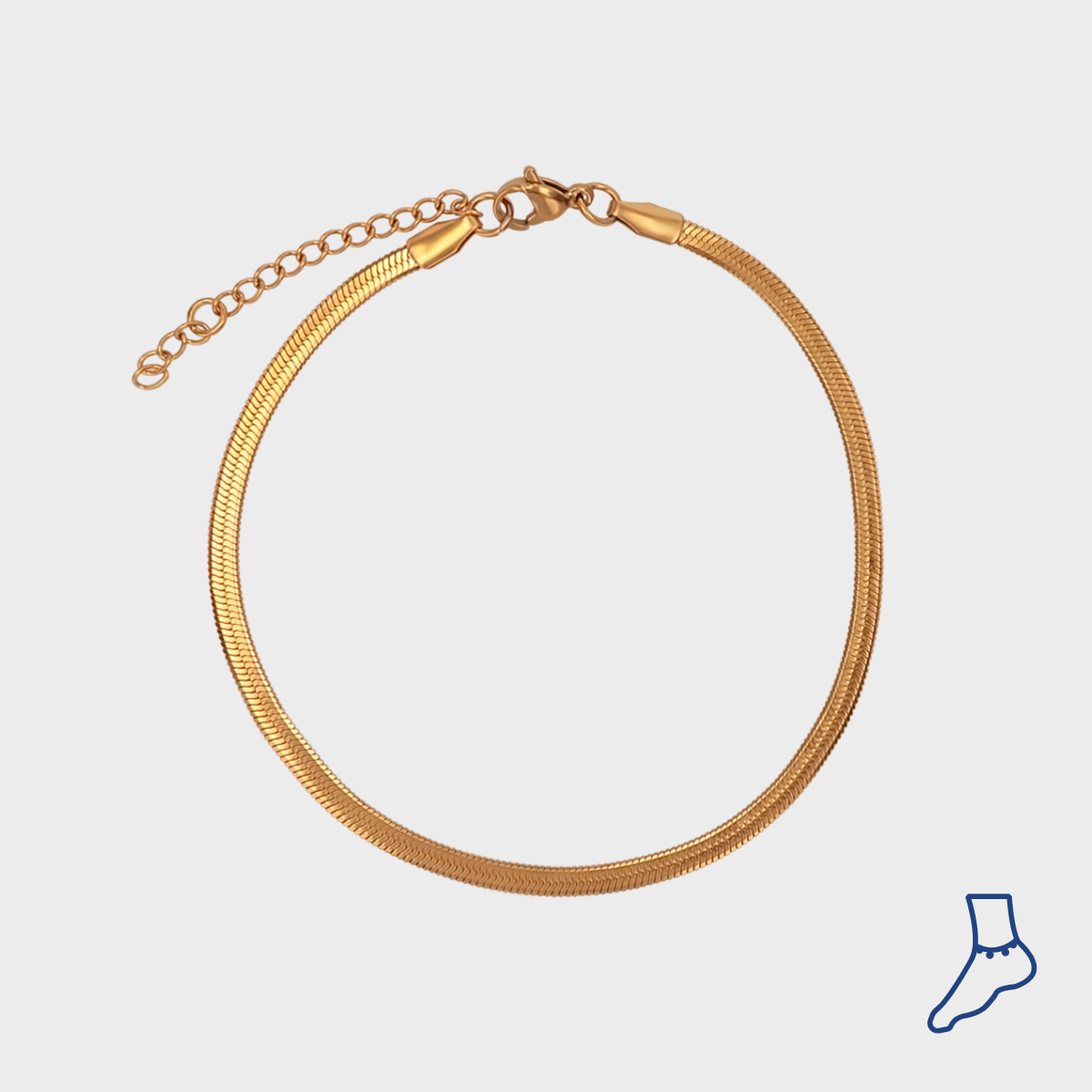 Flat Snake Ankelkjede winther-studio-norway