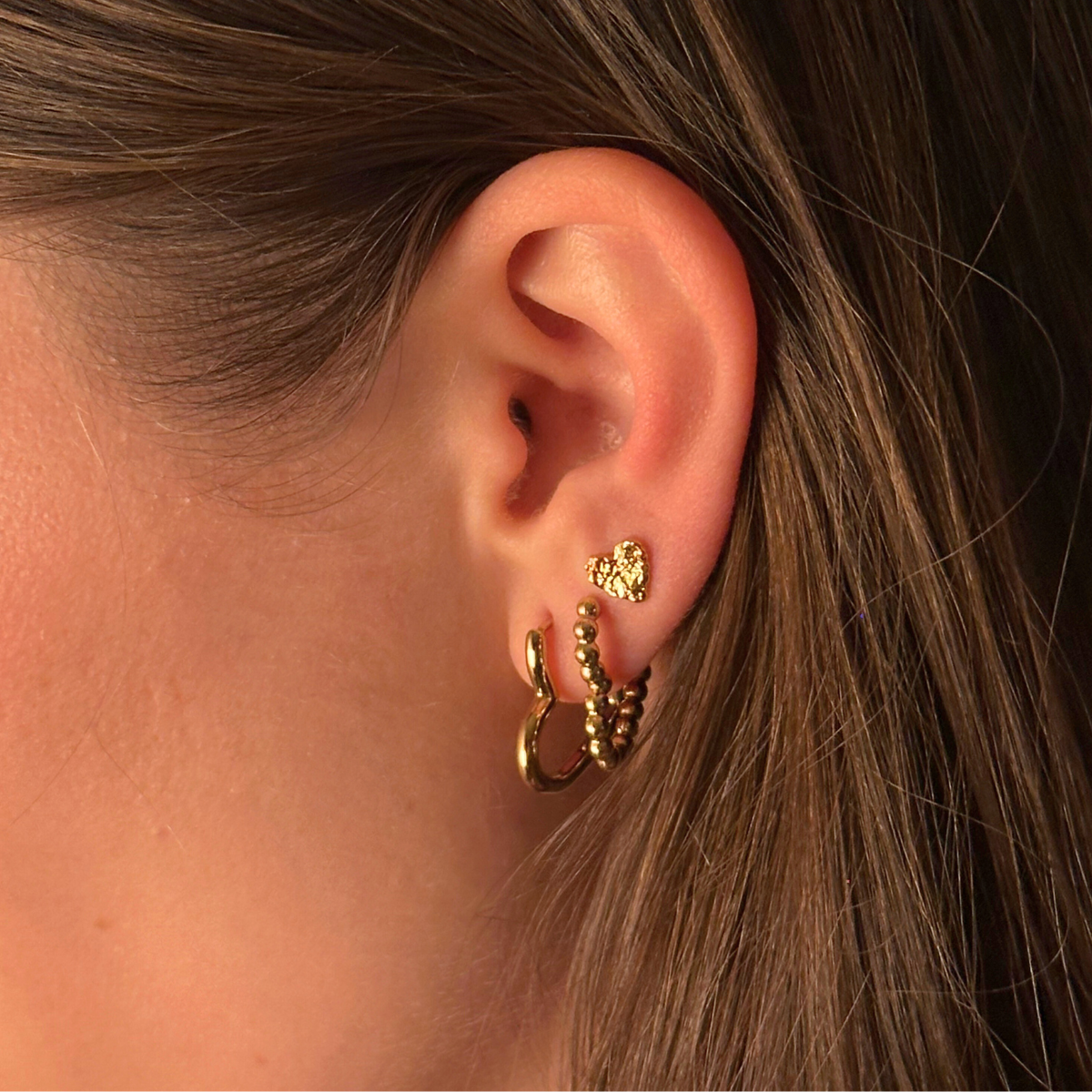 Heart Stud-Øredobber winther-studio-norway