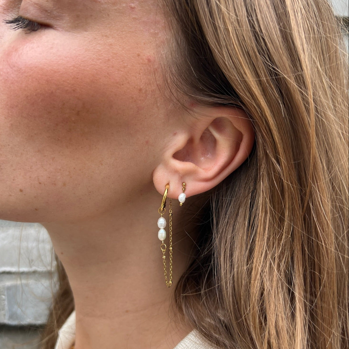 Julia Pearl Øredobber winther-studio-norway