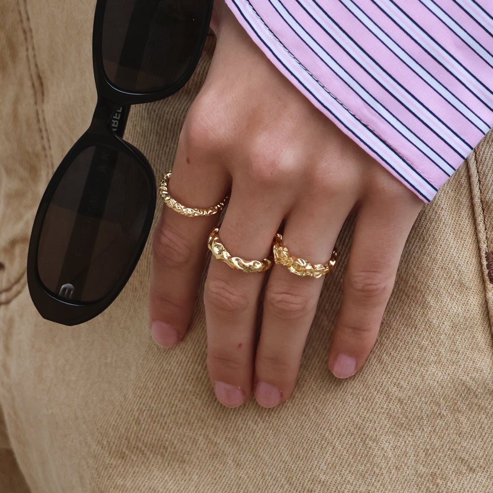 Simple Textured Ring winther-studio-norway
