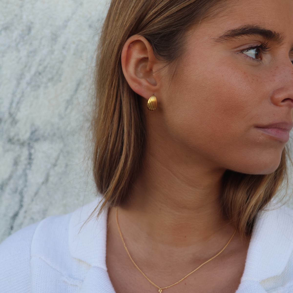 Drops Shell Øredobber winther-studio-norway