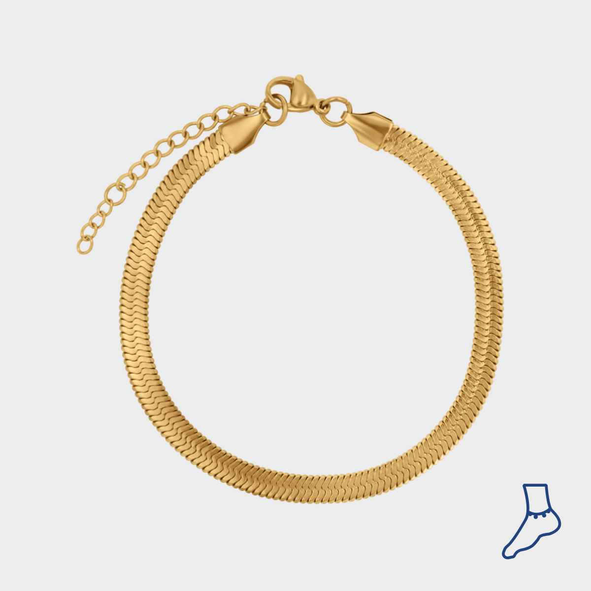 Flat Snake Ankelkjede winther-studio-norway