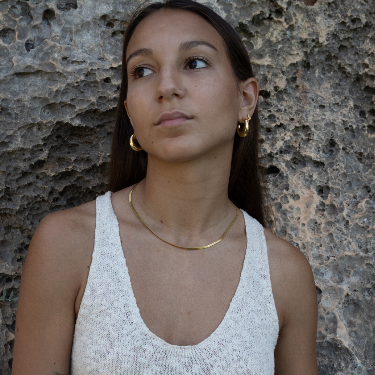 Flat Snake Halskjede winther-studio-norway