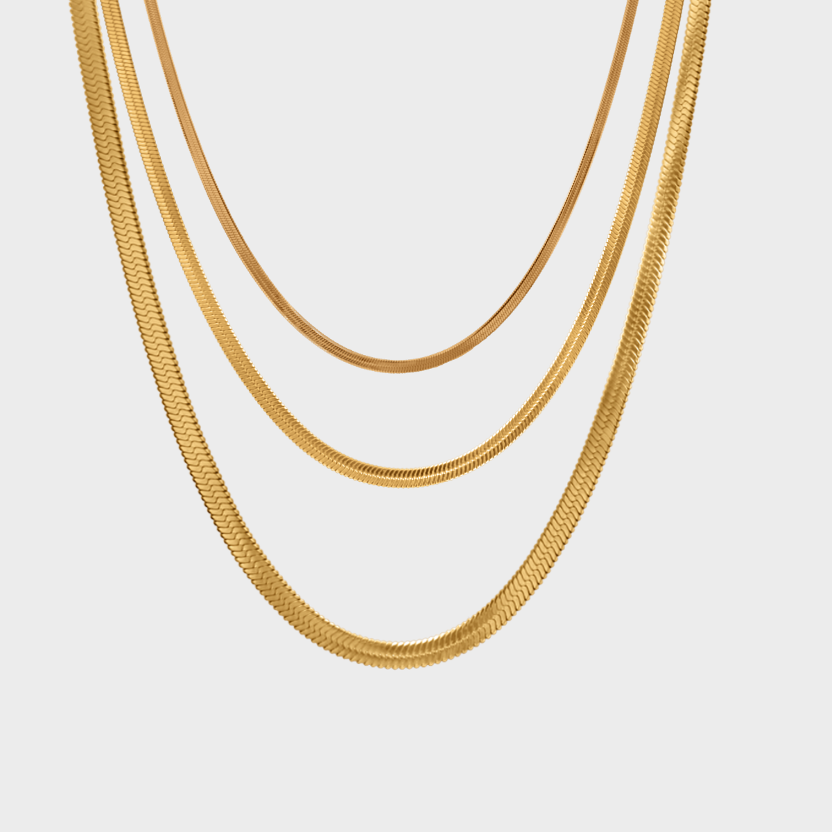 Flat Snake Halskjede winther-studio-norway