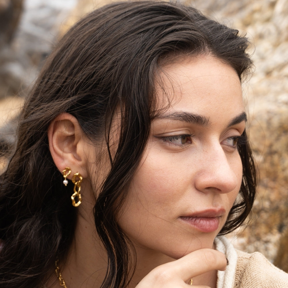 Fluctus Pearl Stud-Øredobber winther-studio-norway