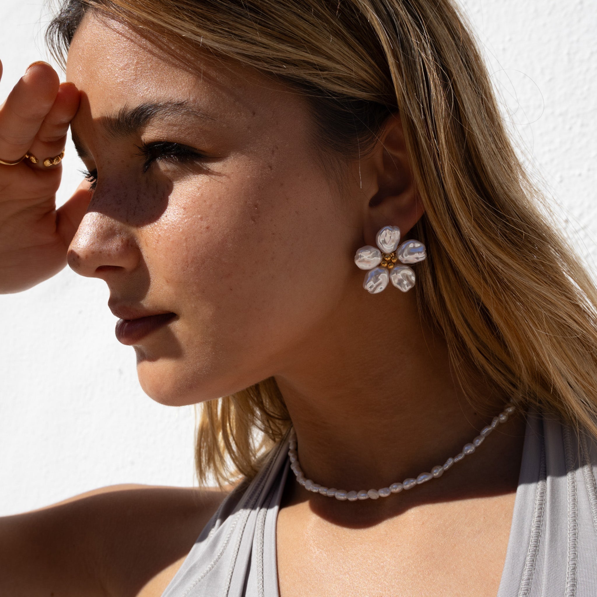 Pearly Bloom Øredobber winther-studio-norway