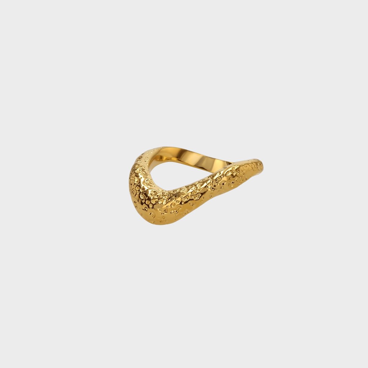 Curva Textured Ring winther-studio-norway