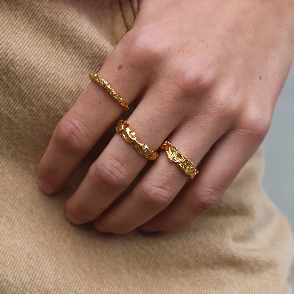 Simple Textured Ring winther-studio-norway