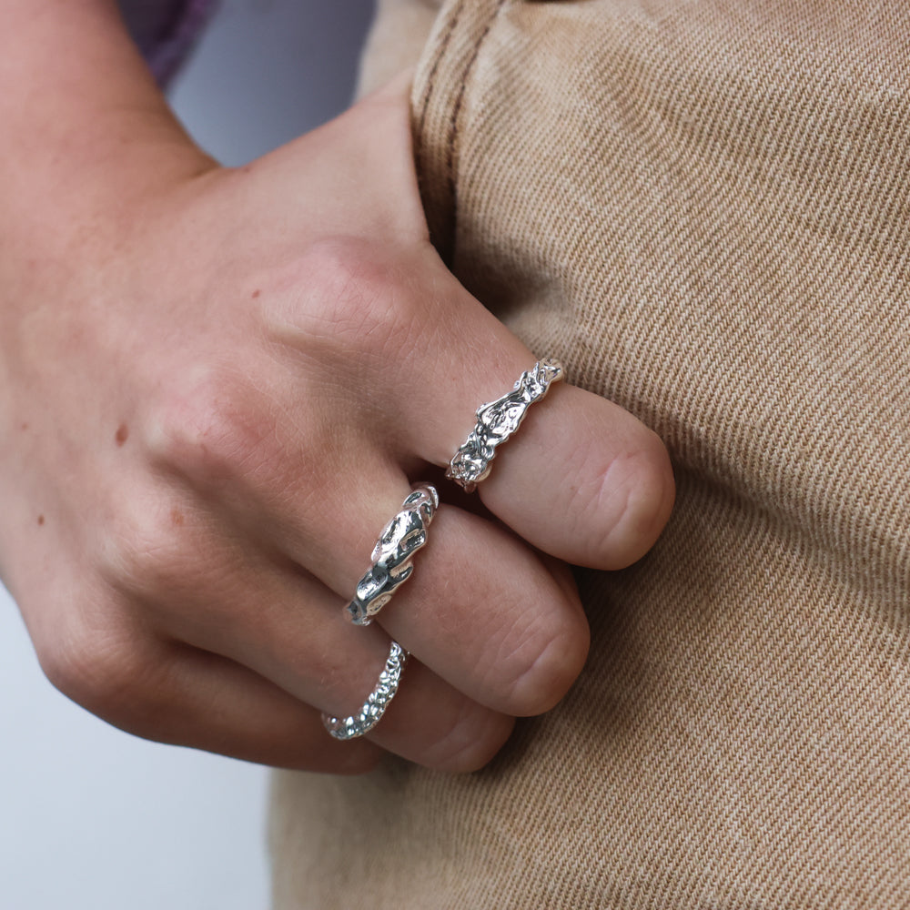 Simple Textured Ring winther-studio-norway
