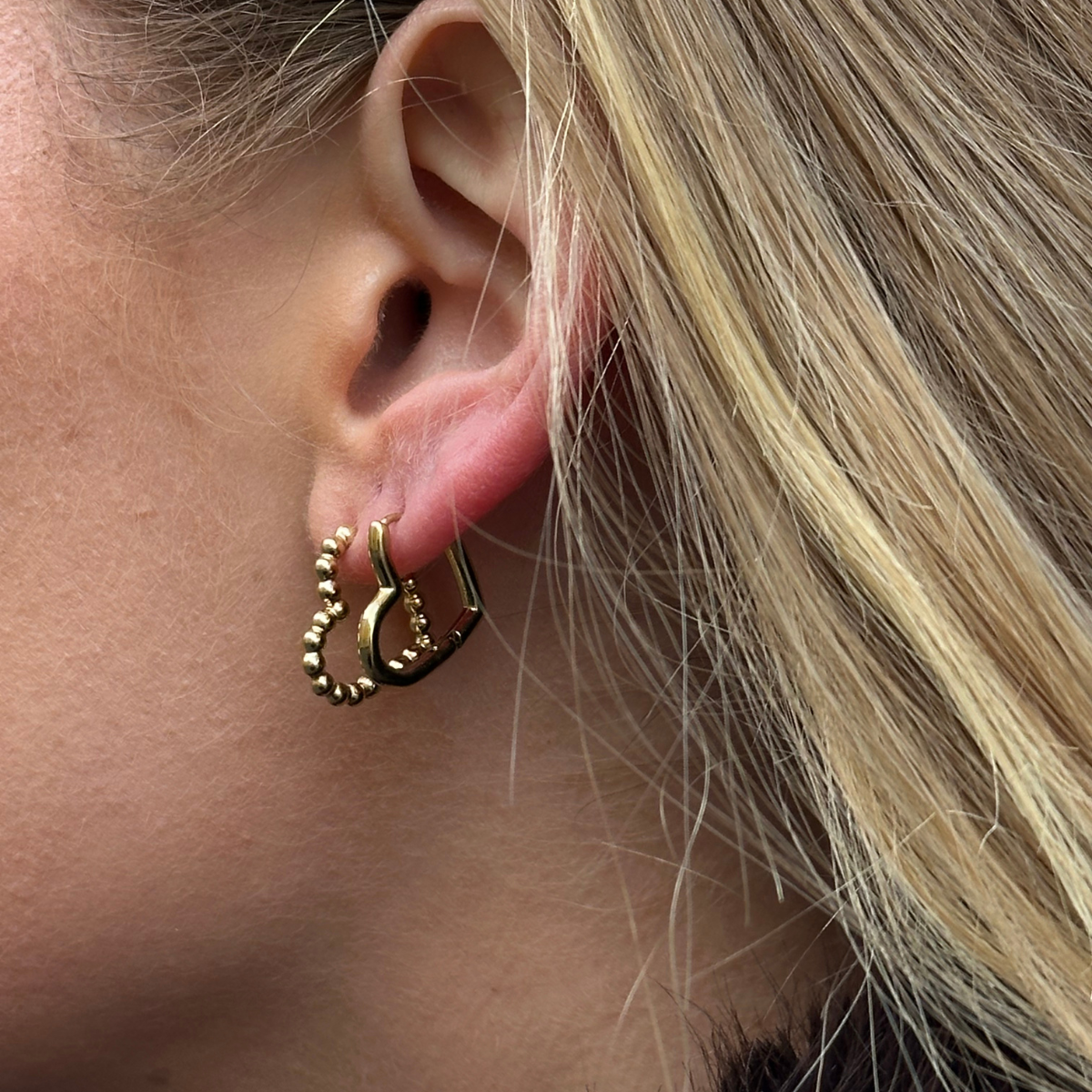 Bubble Heart Hoops winther-studio-norway